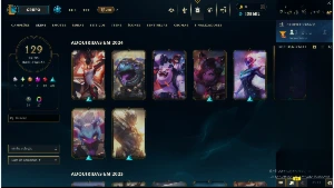 CONTA DE LOL Lvl 409 / Gold IV / 129 Skins / Annieversário - League of Legends