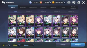 Conta Grand chase mobile servidor Asia - Outros