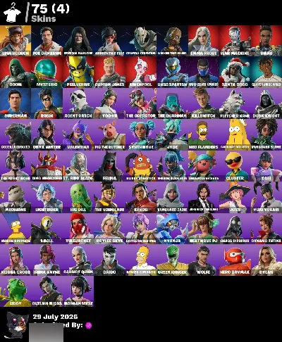 Conta Fortnite | 75 Skins | Outlaw Midas | Entrega automátic