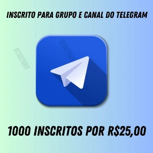 Inscritos telegram para grupo e canal - Redes Sociais