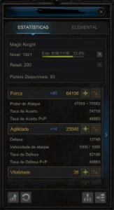 [Megamu] MG 200rr lvl 1020 26/26 ATK - MU Online