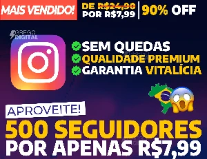 [Promoção] 500 Seguidores Instagram por apenas R$ 7,99 - Redes Sociais