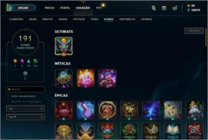 CONTA DE LEAGUE OF LEGENDS LOL