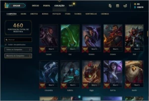 CONTA DE LEAGUE OF LEGENDS LOL