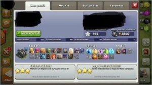 Duas contas do Clash Cv8 E Cv 9 - Clash of Clans
