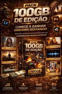 Pack 100Gb De Edição – Comece A Ganhar Dinheiro Editando - Outros