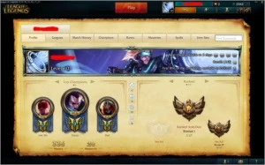 Conta League Of Legends - Borda de Prata - Bronze 1 LOL