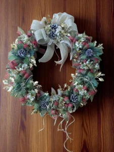 Guirlanda Rústica de Natal (60cm)