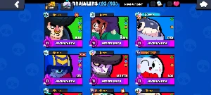 Conta Brawl Stars – 54.000 troféus | 23 lvl 11 | 92 Brawlers