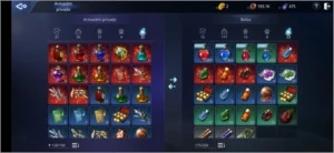 Conta EU53, Nv 74 cm 87k de poder. Possui 2 chifres heroico - MIR4
