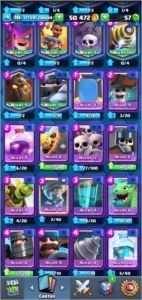 Conta Clash Royale Arena 14 TODAS AS LENDARIAS