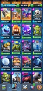 Conta Clash Royale Arena 14 TODAS AS LENDARIAS