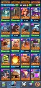 Conta Clash Royale Arena 14 TODAS AS LENDARIAS