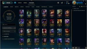 Conta de lol com mais de 40 champ, 27 skins - League of Legends