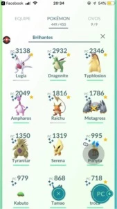 CONTA POKEMON GO NIVEL 32 TOP DAS GALÁXIAS - Pokémon