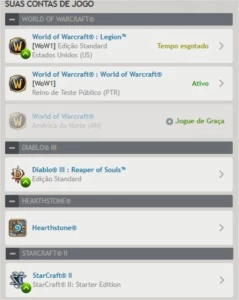 Conta Battle.net - Blizzard