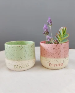 Vaso de Cerâmica Personalizado com Nome