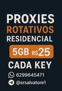 Proxy rotating e residencial - Softwares e Licenças