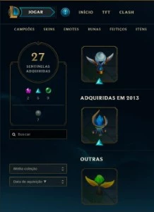 Conta LoL de 2012