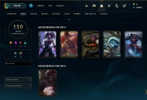 Conta LoL de 2012 - League of Legends
