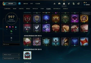 Conta LoL de 2012 - League of Legends