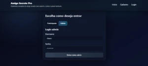 Source Amigo Secreto Pro — Script PHP Seguro para Sorteio - Outros