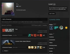 CONTA STEAM LVL 100 + CS:GO + MEDALHAS - Counter Strike