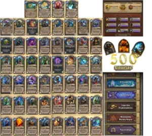 CONTA HEARTHSTONE 52 LENDÁRIAS + DIVERSAS CARTAS - LVL 539 - Blizzard