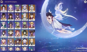 conta genshin com columbina e 9T + 2 arma assinatura - Genshin Impact