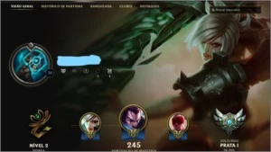 Conta Prata 4 (+2 Contas unranked de brinde!) - League of Legends LOL