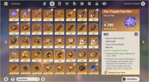 Conta Endgame Genshin Impact AR 56 com 7 Personagens T5