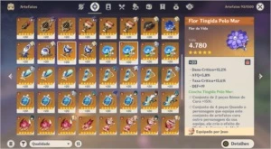 Conta Endgame Genshin Impact AR 56 com 7 Personagens T5