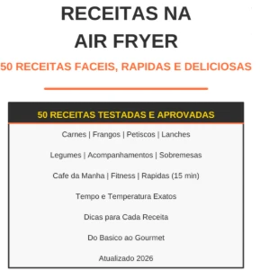 Ebook 50 Receitas Air Fryer 2026 | Faceis E Rapidas | Pdf - eBooks