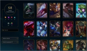 conta lol platina com email varios champ e skin - League of Legends