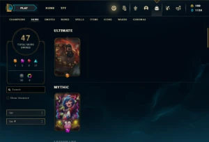 Conta Unranked com 85 Champs e 47 Skins (SERVIDOR N.A) - League of Legends LOL
