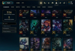 Conta Unranked com 85 Champs e 47 Skins (SERVIDOR N.A) - League of Legends LOL