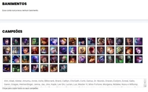 Conta Bronze 1 com 26 Skins e 52 Champs - League of Legends LOL