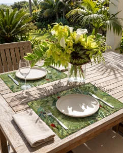 Jogo Americano de Papel - Floresta Tropical (12 Unidades) - Artesanato e Personalizados