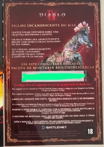 Código Digital - Montaria Bioluminescente - Diablo IV - Gift Cards