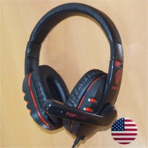 HEADSET GAMER REVESTIDO COURO LISO PROFISSIONAL - Others