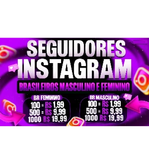 🔥 Seguidores Brasileiros por Apenas R$1,99 a Cada 100! - Redes Sociais