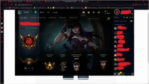 conta de lol  (da pra trocar email skins emojes e etc - League of Legends