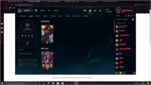 conta de lol  (da pra trocar email skins emojes e etc - League of Legends