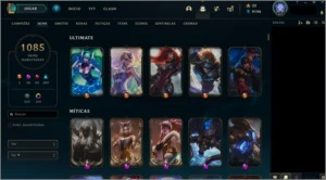 ACC DE COLECIONADOR 1085 SKINS & PAX TF - LEAGUE OF LEGENDS LOL