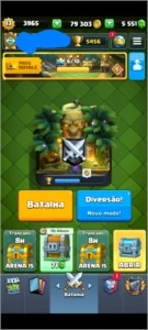 Conta Clash Royale para mim comprar um hamster