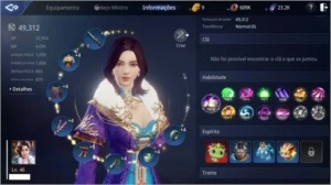 Vendo conta lvl 46 49k de power, 1 spirit epico - MIR4
