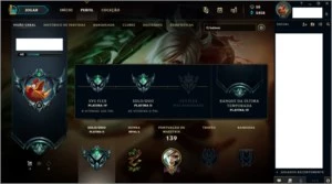 Conta League of Legends Platina 2 LOL