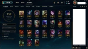 Conta League of Legends Platina 2 LOL