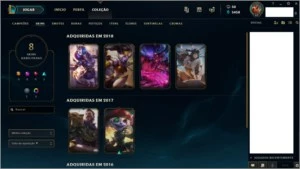 Conta League of Legends Platina 2 LOL