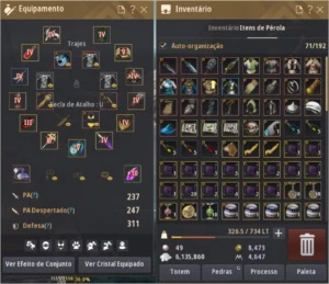 Conta Black Desert Online Bruxa 61,247 kutum